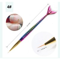 Pensula pictura maner sirena rainbow 9mm.